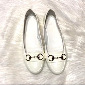 GUCCI Horsebit Patent Leather Loafers